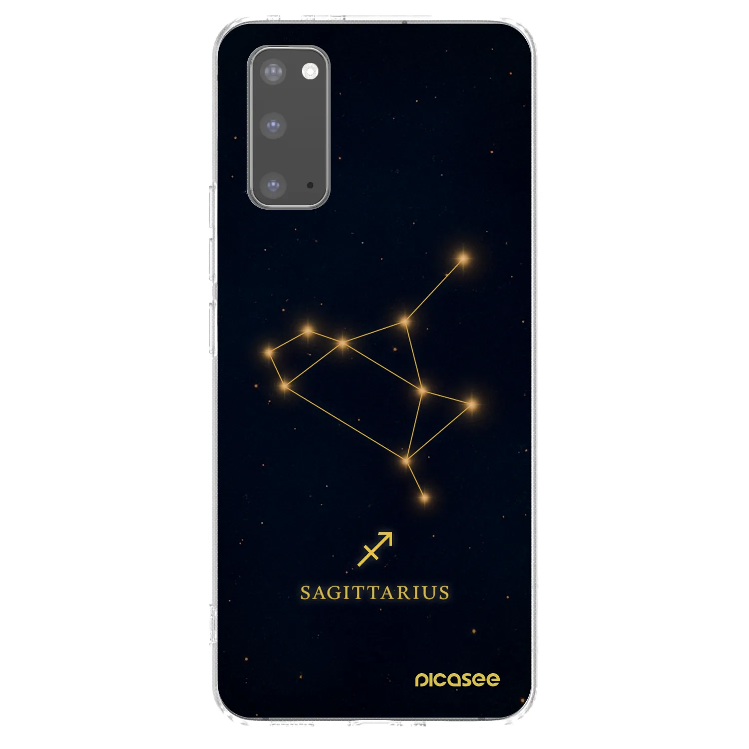 Picasee silikónový prehľadný obal pre Samsung Galaxy S20 G980F - SAGITTARIUS