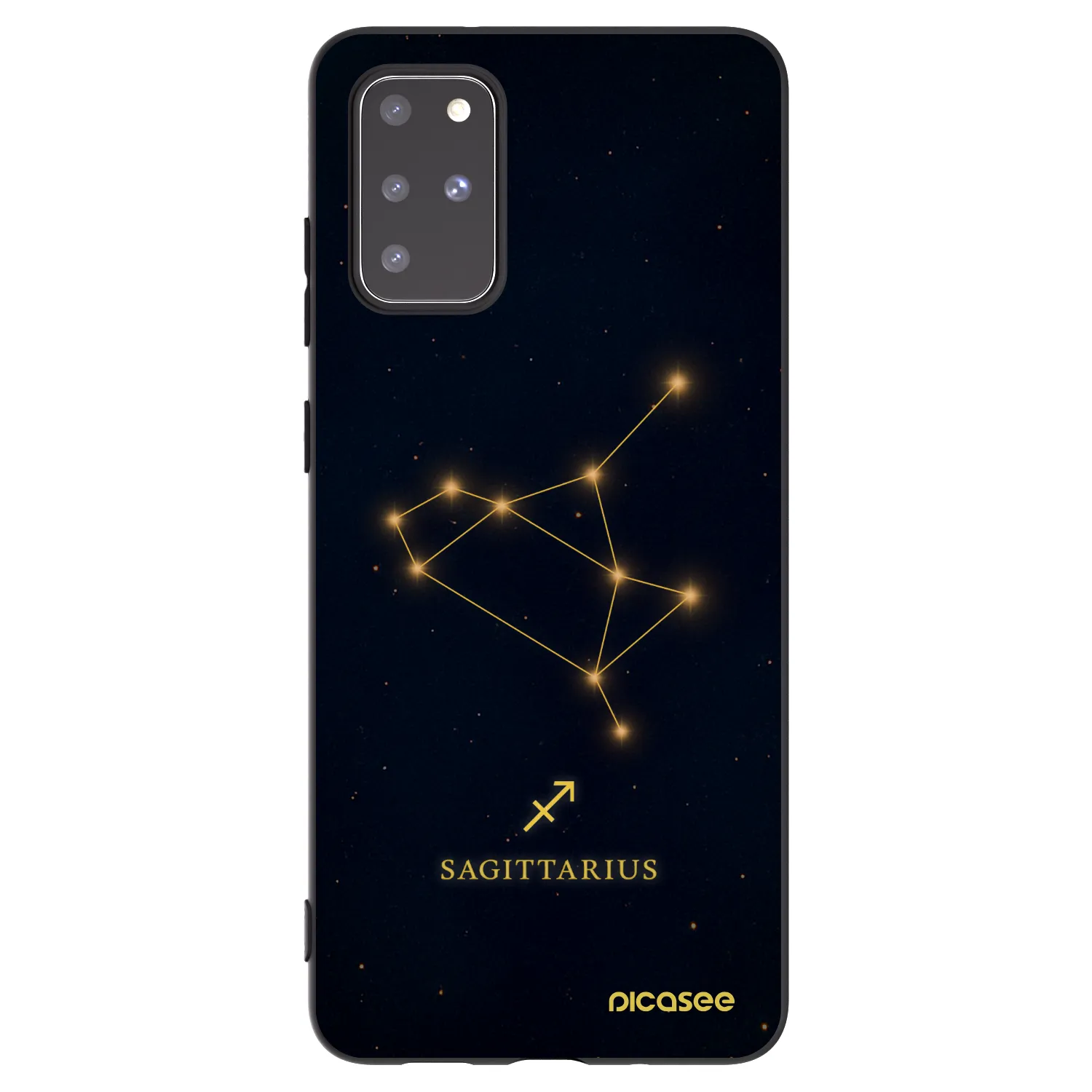 Picasee silikónový čierny obal pre Samsung Galaxy S20+ G985F - SAGITTARIUS