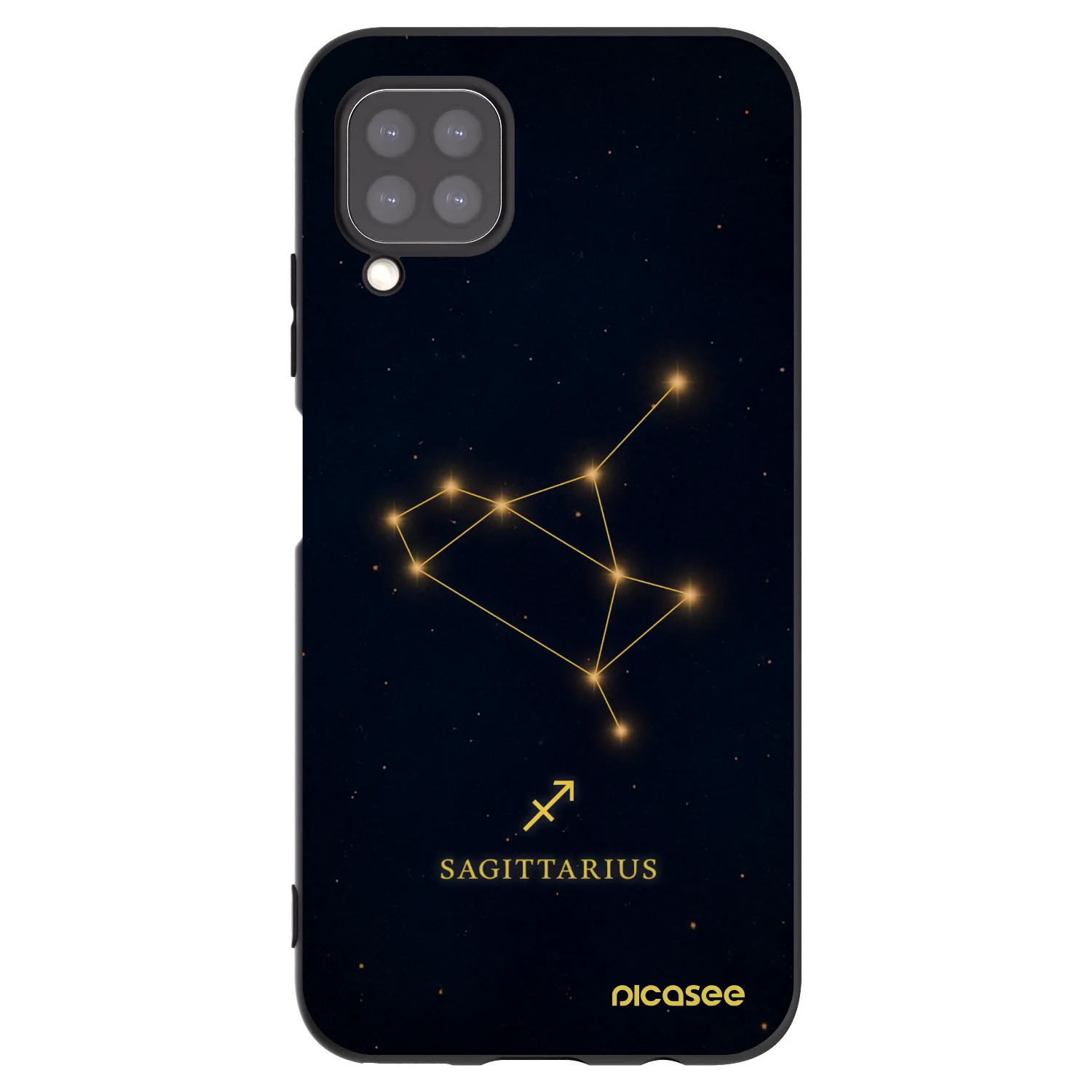 Picasee silikónový čierny obal pre Huawei P40 Lite - SAGITTARIUS