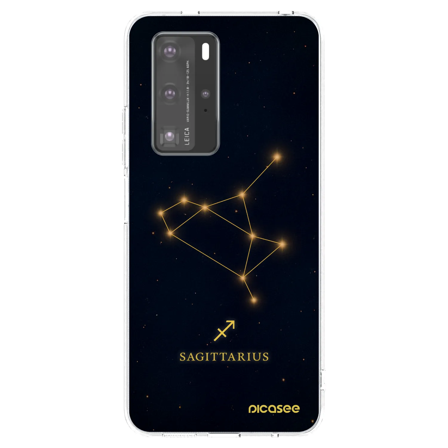Picasee silikónový prehľadný obal pre Huawei P40 Pro - SAGITTARIUS