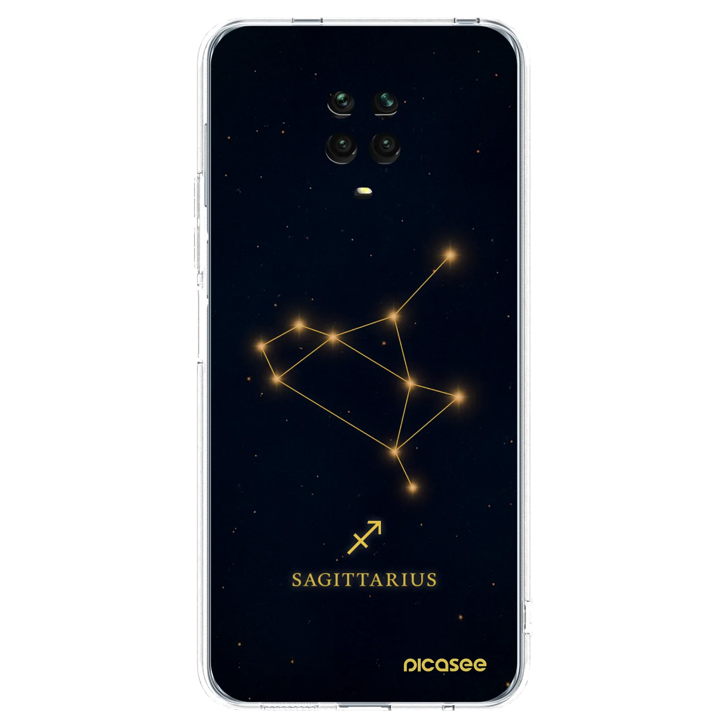 Picasee silikónový prehľadný obal pre Xiaomi Redmi Note 9S - SAGITTARIUS