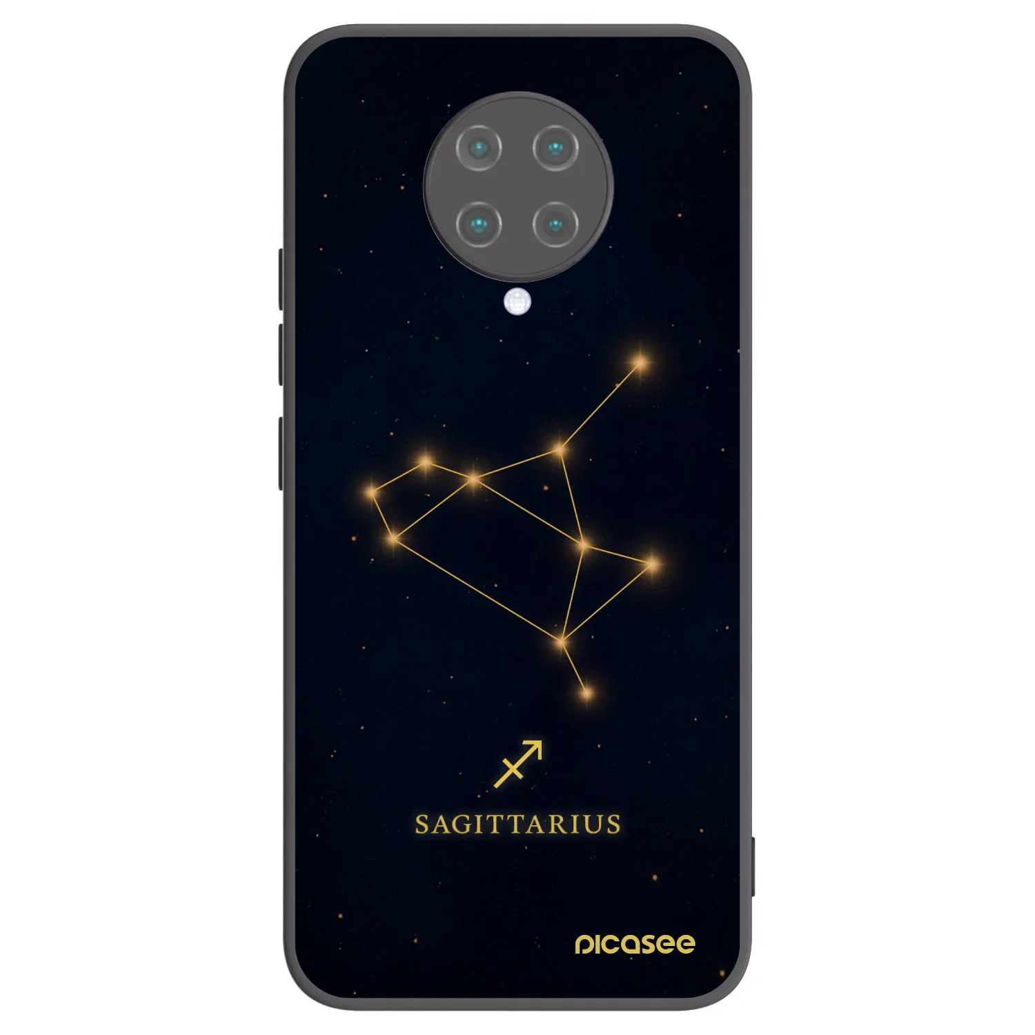 Picasee silikónový čierny obal pre Xiaomi Poco F2 Pro - SAGITTARIUS