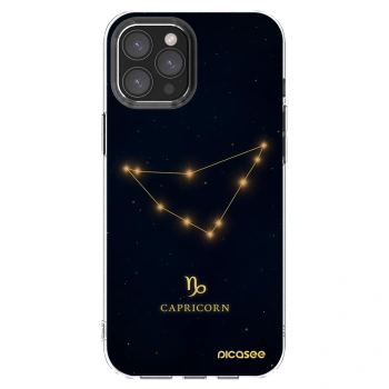 Picasee silikónový prehľadný obal pre Apple iPhone 12 Pro Max - CAPRICORN