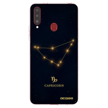 Picasee silikónový prehľadný obal pre Samsung Galaxy A20s - CAPRICORN