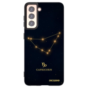 Picasee silikónový čierny obal pre Samsung Galaxy S21 5G G991B - CAPRICORN
