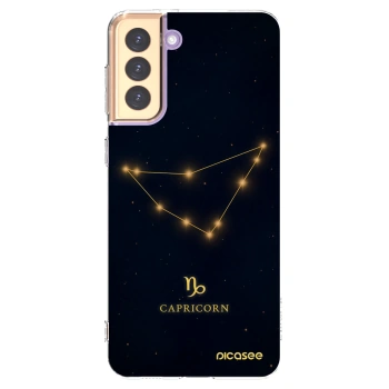 Picasee silikónový prehľadný obal pre Samsung Galaxy S21+ 5G G996F - CAPRICORN