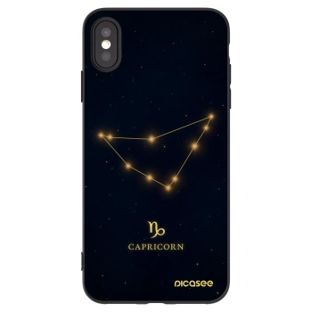 Picasee silikónový čierny obal pre Apple iPhone XS Max - CAPRICORN