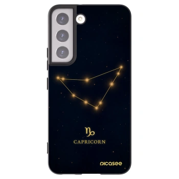 Picasee silikónový čierny obal pre Samsung Galaxy S22 5G - CAPRICORN