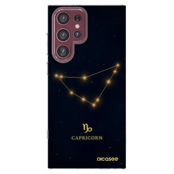 Picasee silikónový prehľadný obal pre Samsung Galaxy S22 Ultra 5G - CAPRICORN