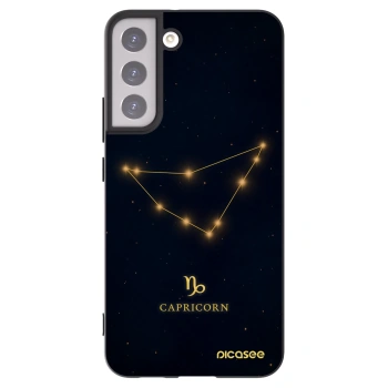 Picasee silikónový čierny obal pre Samsung Galaxy S22+ 5G - CAPRICORN