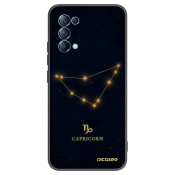 Picasee silikónový čierny obal pre OPPO A16s - CAPRICORN