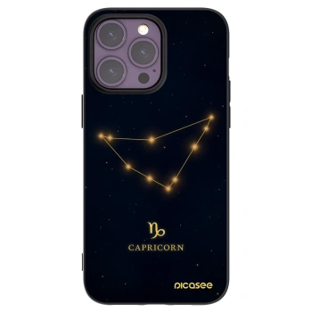Picasee silikónový čierny obal pre Apple iPhone 14 Pro Max - CAPRICORN