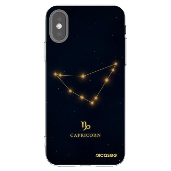 Picasee silikónový prehľadný obal pre Apple iPhone X/XS - CAPRICORN