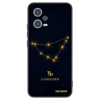 Picasee silikónový čierny obal pre Xiaomi Redmi Note 12 5G - CAPRICORN