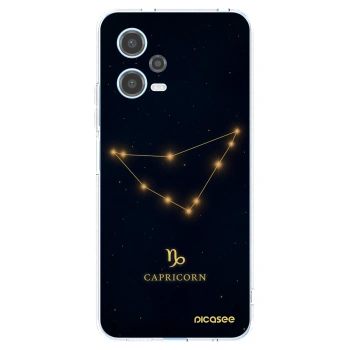 Picasee silikónový prehľadný obal pre Xiaomi Redmi Note 12 5G - CAPRICORN