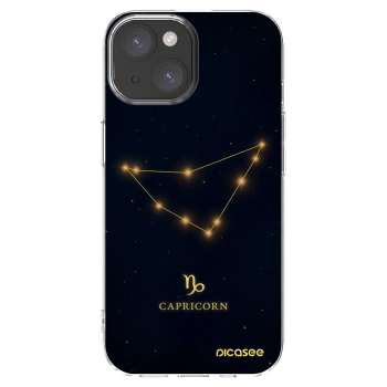 Picasee silikónový prehľadný obal pre Apple iPhone 15 - CAPRICORN