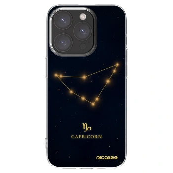 Picasee silikónový prehľadný obal pre Apple iPhone 15 Pro - CAPRICORN