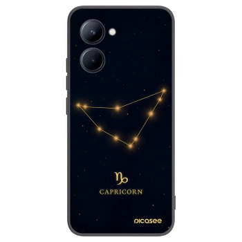 Picasee silikónový čierny obal pre Realme C33 (2023) - CAPRICORN