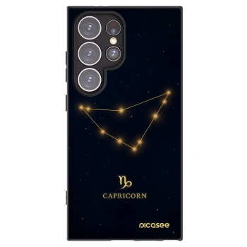Picasee silikónový čierny obal pre Samsung Galaxy S24 Ultra S928B 5G - CAPRICORN