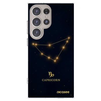 Picasee silikónový prehľadný obal pre Samsung Galaxy S24 Ultra S928B 5G - CAPRICORN