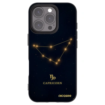 Picasee silikónový čierny obal pre Apple iPhone 16 Pro - CAPRICORN