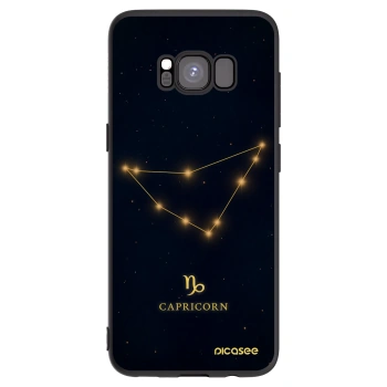 Picasee silikónový čierny obal pre Samsung Galaxy S8 G950F - CAPRICORN