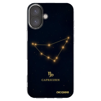 Picasee silikónový prehľadný obal pre Apple iPhone 16 Plus - CAPRICORN