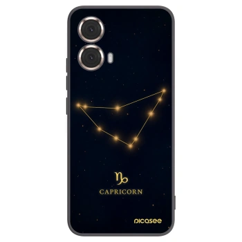 Picasee silikónový čierny obal pre Motorola Moto G85 - CAPRICORN
