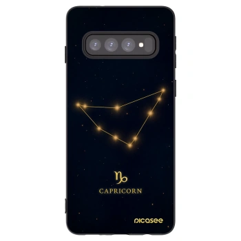 Picasee silikónový čierny obal pre Samsung Galaxy S10 G973 - CAPRICORN