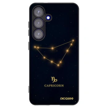 Picasee silikónový čierny obal pre Samsung Galaxy S25 5G - CAPRICORN