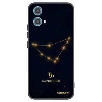 Picasee silikónový čierny obal pre Motorola Moto G34 5G - CAPRICORN