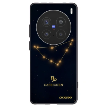 Picasee silikónový čierny obal pre Vivo X200 Pro - CAPRICORN