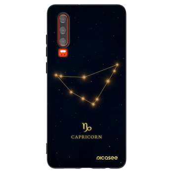 Picasee silikónový čierny obal pre Huawei P30 - CAPRICORN