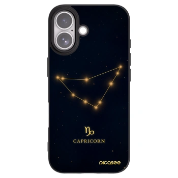 Picasee silikónový čierny obal pre Apple iPhone 17 - CAPRICORN