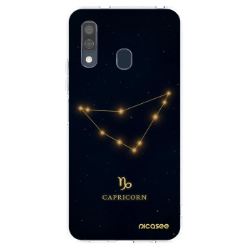 Picasee silikónový prehľadný obal pre Samsung Galaxy A40 A405F - CAPRICORN