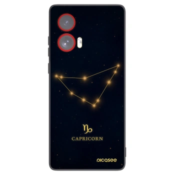 Picasee silikónový čierny obal pre Motorola Edge 50 Fusion - CAPRICORN