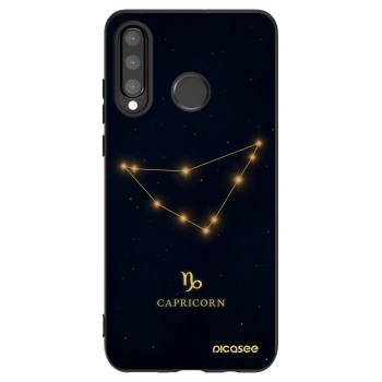 Picasee silikónový čierny obal pre Huawei P30 Lite - CAPRICORN