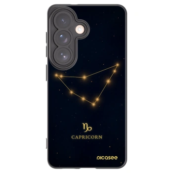 Picasee silikónový čierny obal pre Samsung Galaxy S26 - CAPRICORN
