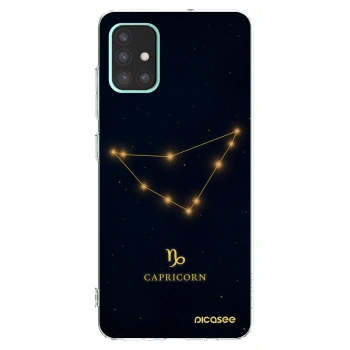 Picasee silikónový prehľadný obal pre Samsung Galaxy A51 A515F - CAPRICORN