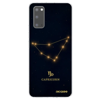 Picasee silikónový prehľadný obal pre Samsung Galaxy S20 G980F - CAPRICORN