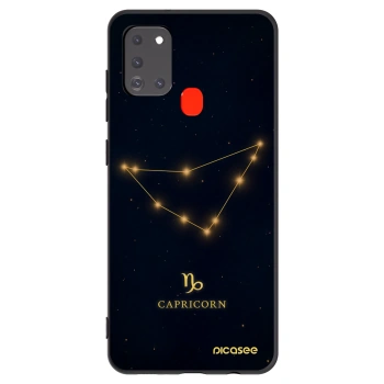 Picasee silikónový čierny obal pre Samsung Galaxy A21s - CAPRICORN