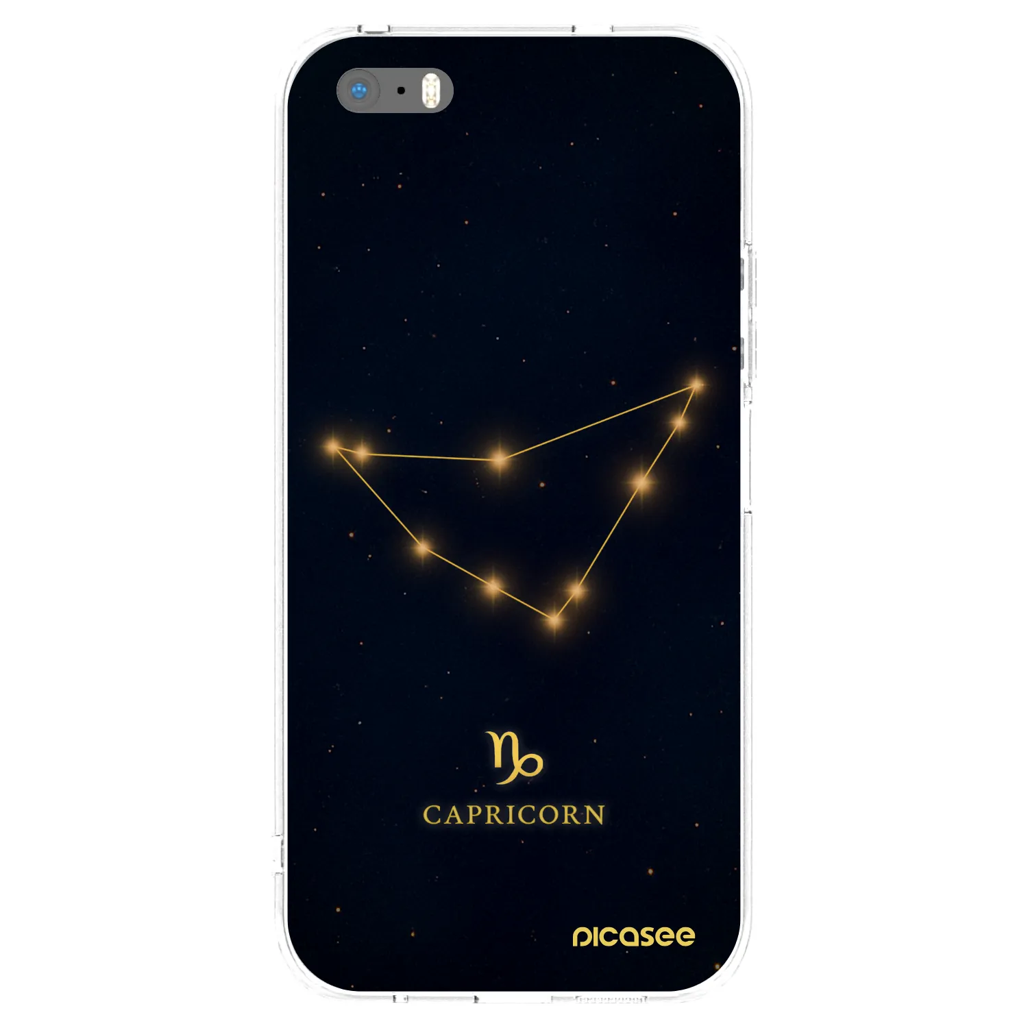 Picasee silikónový prehľadný obal pre Apple iPhone 5/5S/SE - CAPRICORN