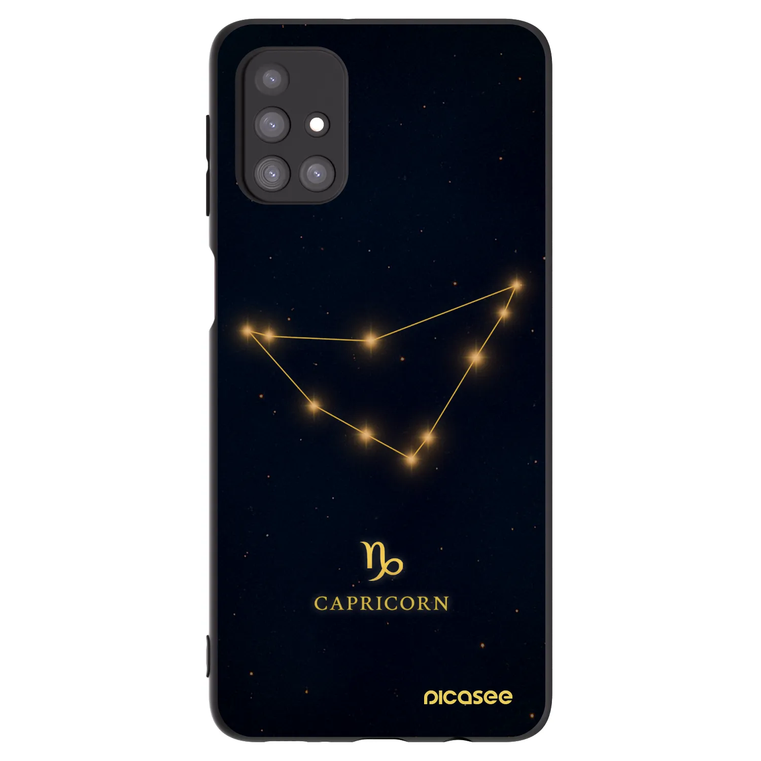 Picasee silikónový čierny obal pre Samsung Galaxy M31s - CAPRICORN