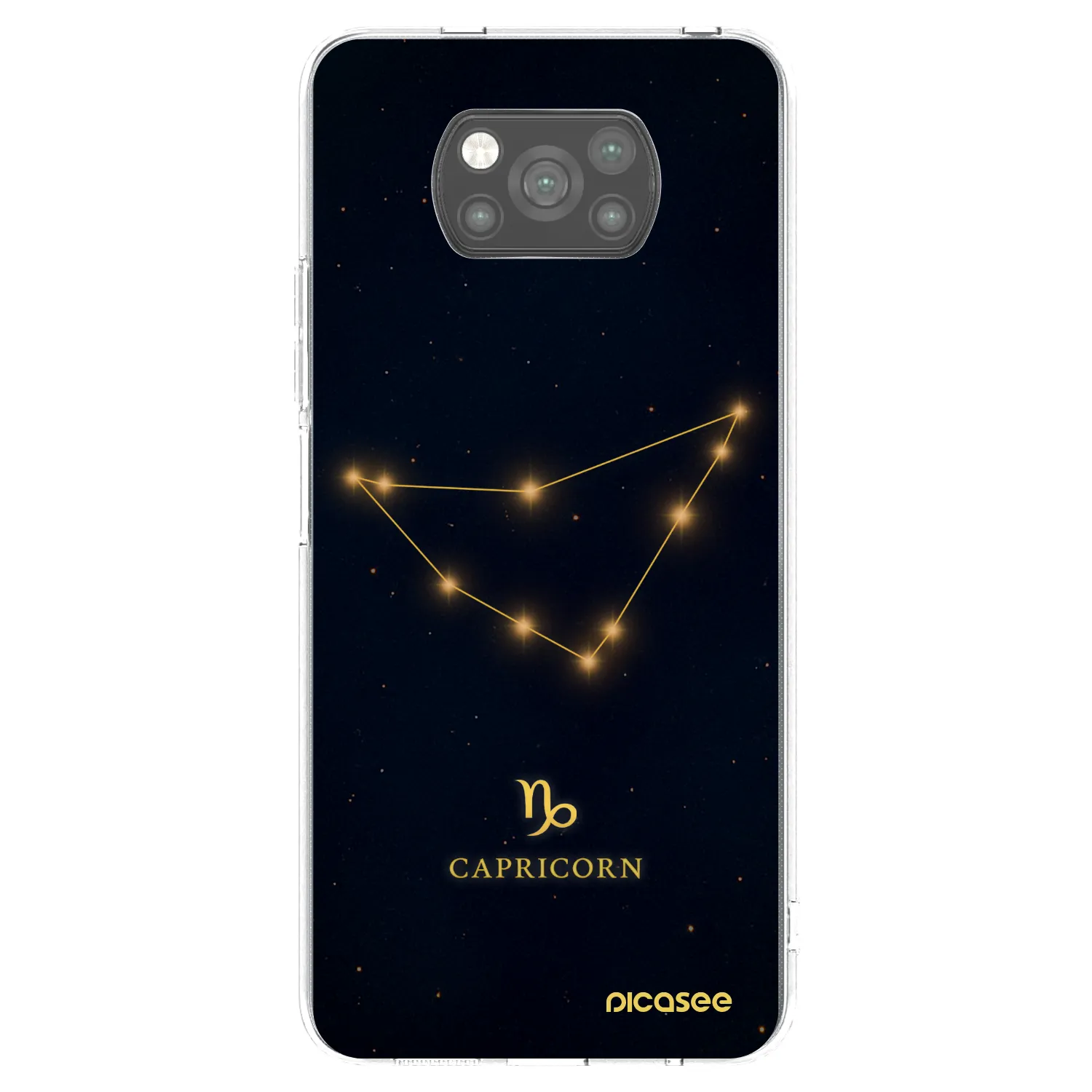 Picasee silikónový čierny obal pre Xiaomi Poco X3 - CAPRICORN