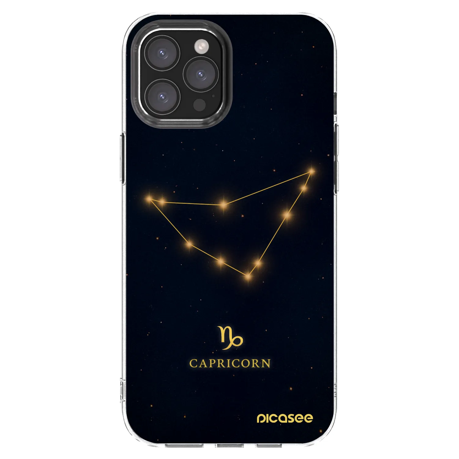 Picasee silikónový prehľadný obal pre Apple iPhone 12 Pro Max - CAPRICORN