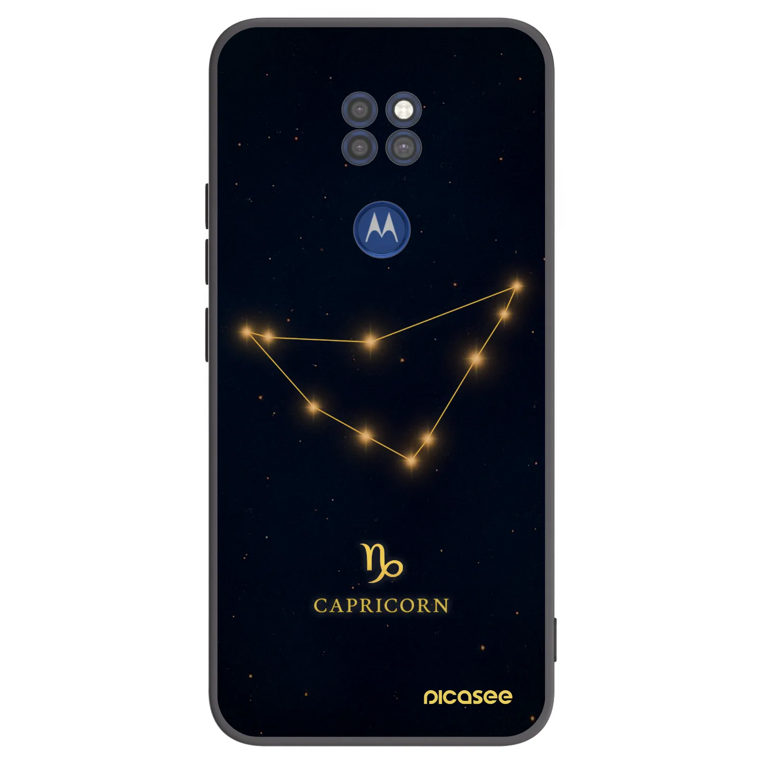 Picasee silikónový čierny obal pre Motorola Moto G9 Play - CAPRICORN