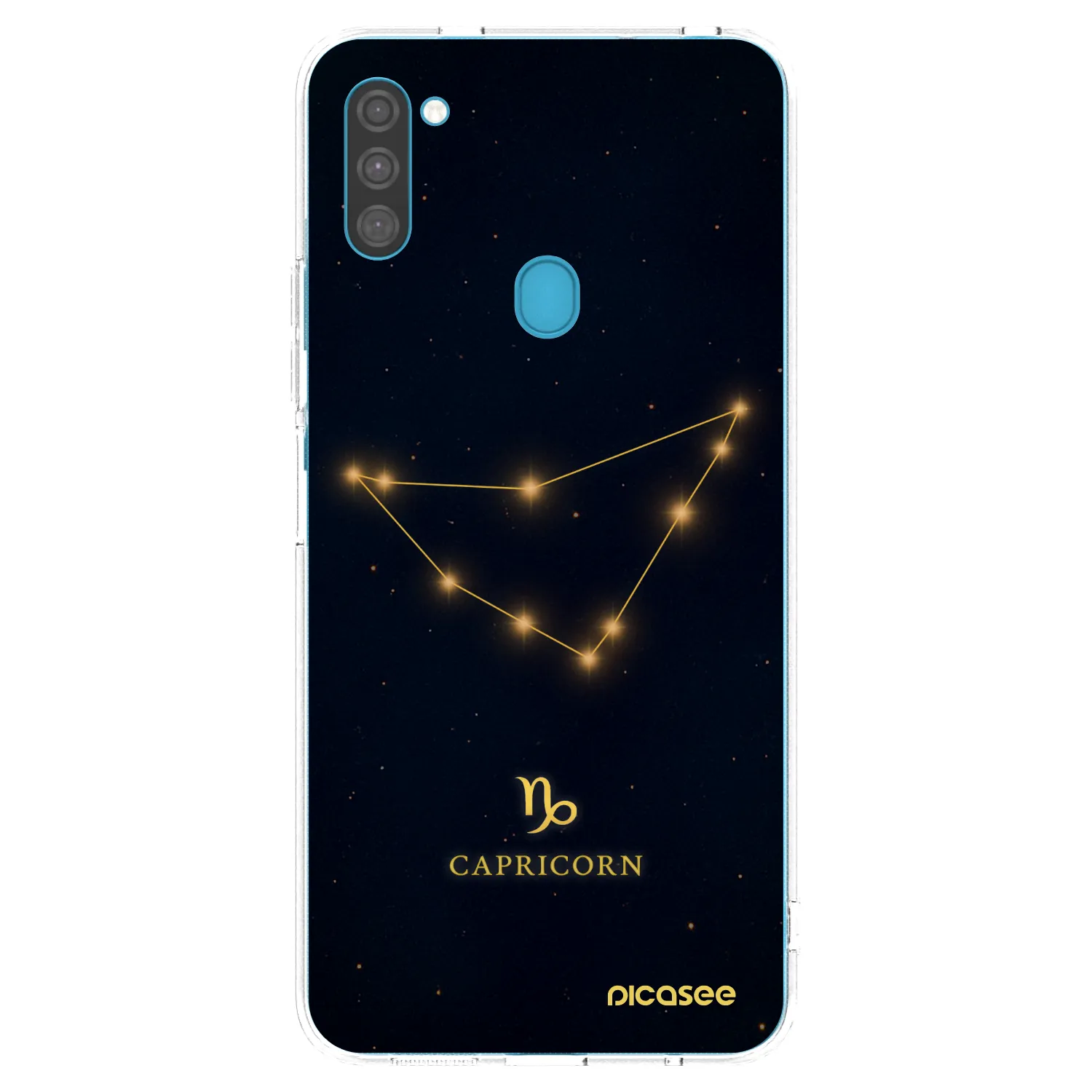 Picasee silikónový prehľadný obal pre Samsung Galaxy M11 - CAPRICORN
