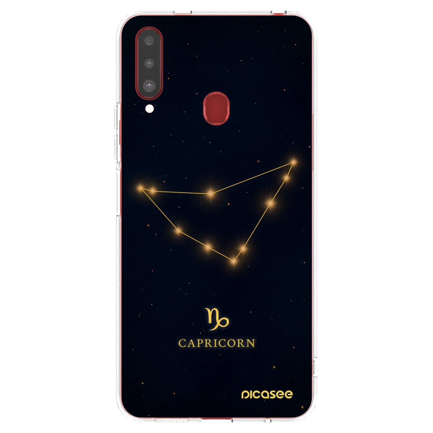 Picasee silikónový prehľadný obal pre Samsung Galaxy A20s - CAPRICORN