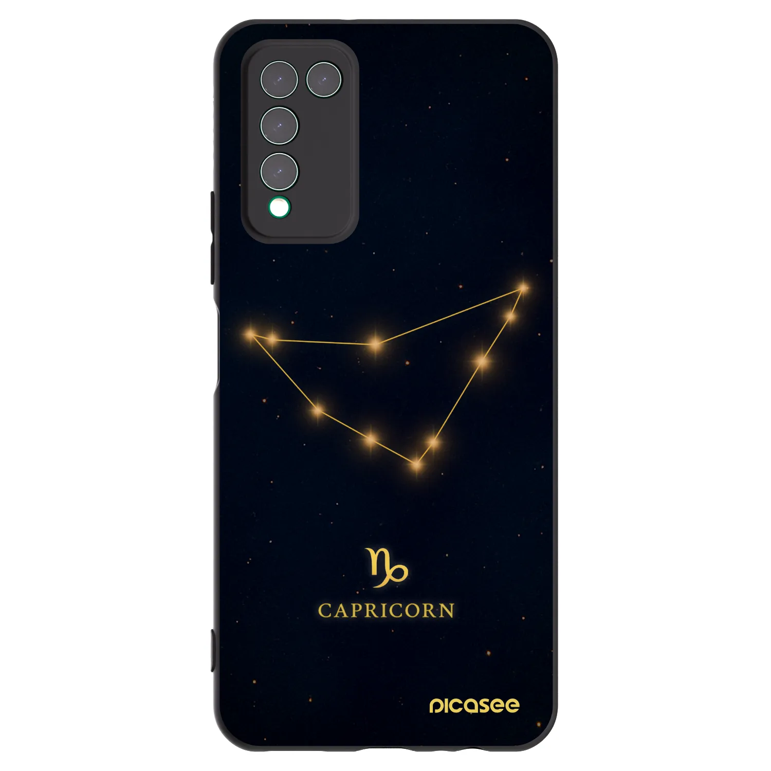 Picasee silikónový čierny obal pre Honor 10X Lite - CAPRICORN