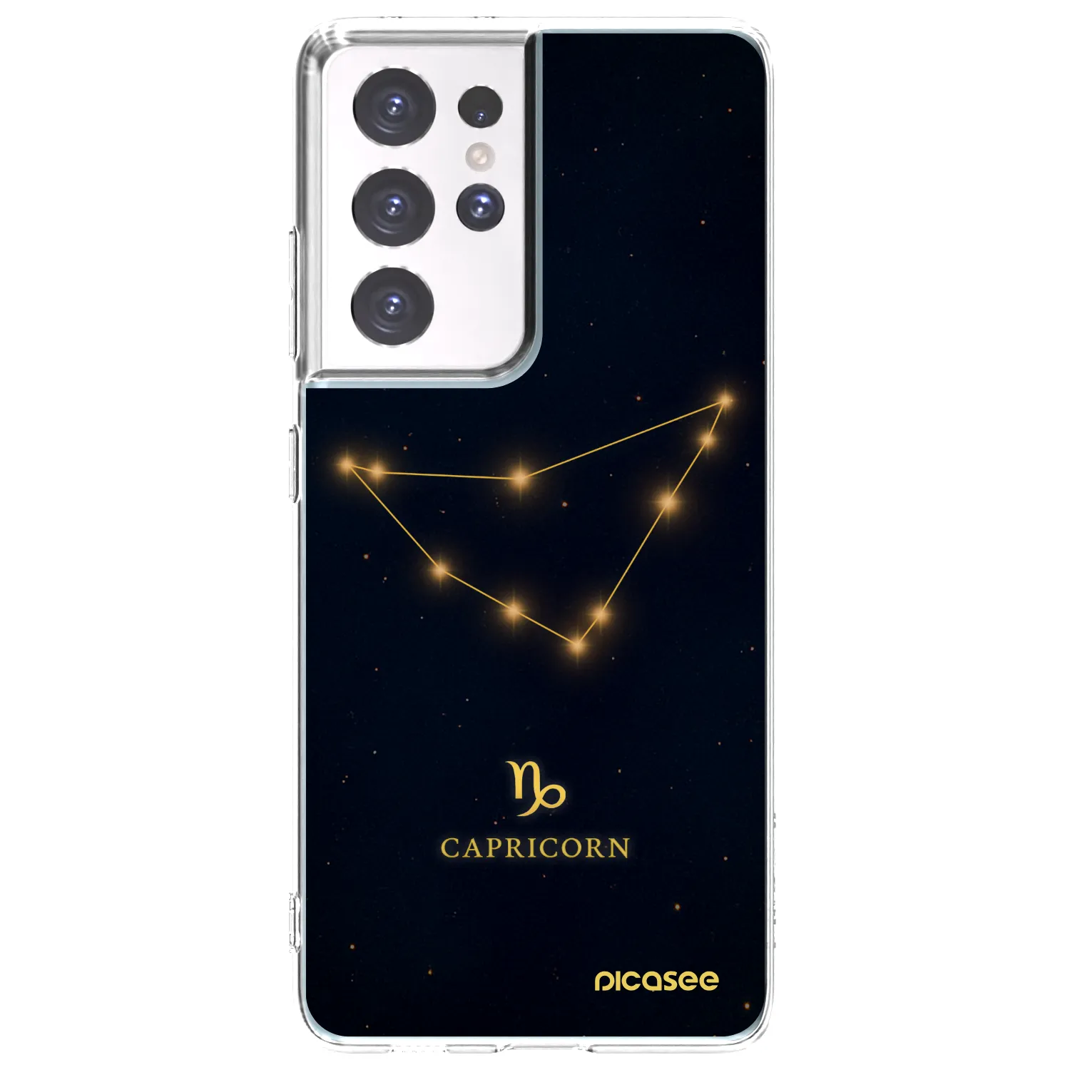 Picasee silikónový prehľadný obal pre Samsung Galaxy S21 Ultra 5G G998B - CAPRICORN